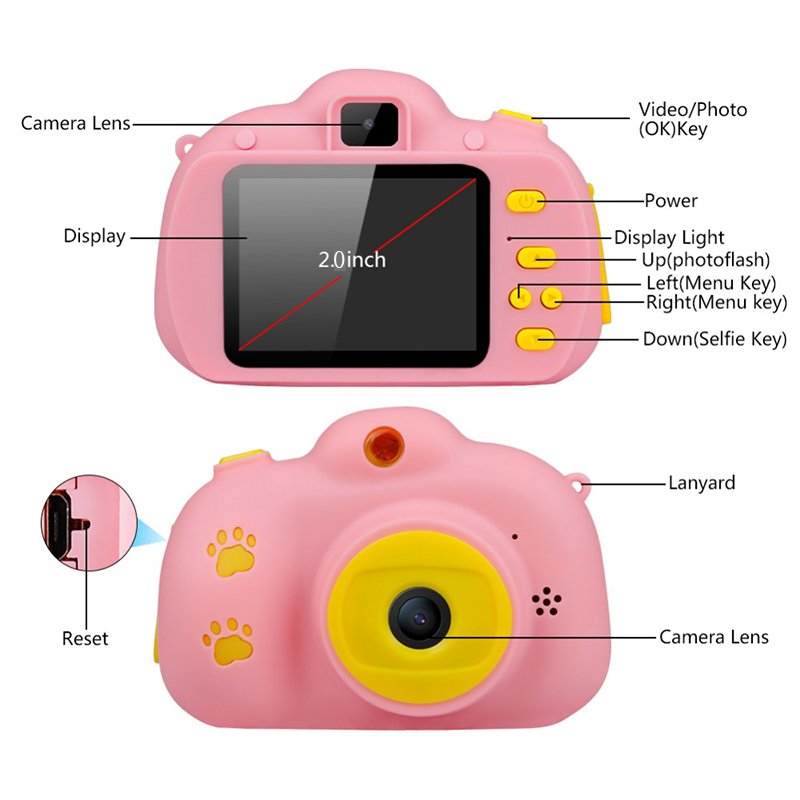 kids digital camera buttons