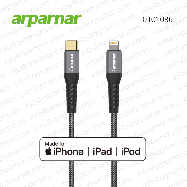 Arparnar 0101086 USB C to Lightning cable with bulletproof reinforcement