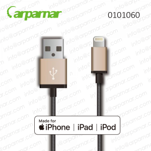 0101060 Arparnar Lightning cable with Stainless Steel braiding